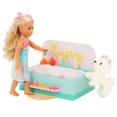 Glitter Girls Furniture Playset for 14" Dolls Bubbly Bathtime