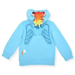 My Little Pony Girl's Fashion Hoodie with 3D Mane and Ears For Toddlers
