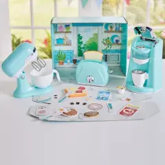 Kidoozie Trendy Kitchen Trio, Set of 3 Realistic Toy Kitchen Appliances for Pretend Play, Ages 3+