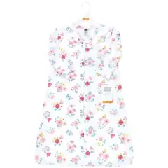 Hudson Baby Infant Girl Long Sleeve Cotton Jersey Sleeping Bag, Sack, Blanket, Butterfly Floral