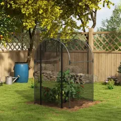 Outsunny Plant Protection Tent Crop Cage with Zippered Door for Plants, Herbs, Fruits
