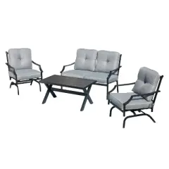 Patio Festival 4pc Steel Patio Conversation Set