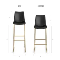Inmod Kiersten Bar Stool (Set of 2)