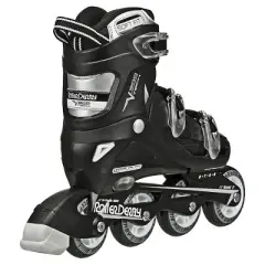 Roller Derby V-Tech 500 Adjustable Kids'" Inline Skates - Black/White (6-9)