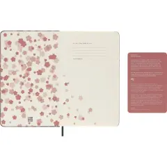 Moleskine 176 Sheet Ruled Notebook 5.12"x8.25" Sakura