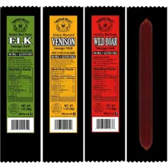 Buffalo Bills 15-Piece Assorted Sticks Burlap Gift Bag (1oz packs of Elk, Venison & Boar)