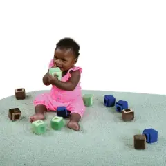 Kaplan Early Learning Soft Shape Blocks - 12 Pieces - 2" x 2"