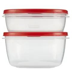 Rubbermaid 4pc Easy Find Lids Food Storage Containers Red