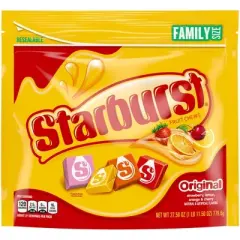 Starburst Original Fruit Chewy Candies Family Size Candy Bag - 27.5oz