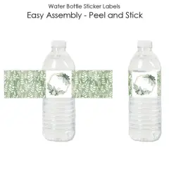 Big Dot of Happiness Boho Botanical - Greenery Party Water Bottle Sticker Labels - Set of 20