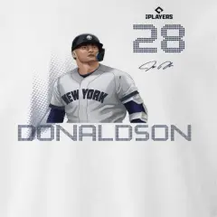MLBPA Men's Donaldson Pw Licensed Mlb Baseball Josh Donaldson New York Yankees Long Sleeve Graphic Cotton Pullover Sweatshirt - White 2X