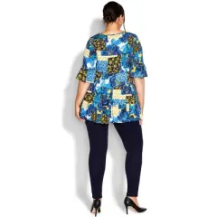 Women's Plus Size Pull On Ponte Pant Navy - regular | AVENUE