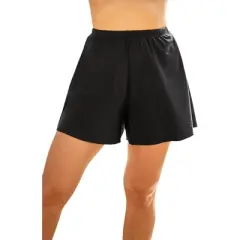 Swim 365 Women&rsquo;s Plus Size Loose Swim Short with Built-In Brief