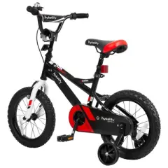 Kids Bike Boy Bicycle 14 inch for Children Age 3-5 Years Old Height 35-42 in Toddler Cycling Dual Hand Brakes Black Sport Bikes