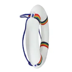 Northlight Swimming Pool Safety Ring Buoy 21" - White