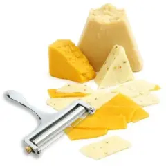 Norpro Heavy Duty Adjustable Cheese Slicer Stainless Steel Cutter with Extra Wire