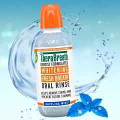 TheraBreath Whitening Mint Mouthwash - Dazzling Mint