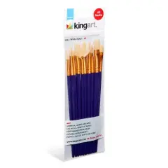 KINGART Bristle Brush Set 10 pc