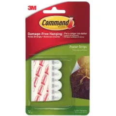 3M&reg; Command&trade; Poster Strips Multi-Pack, 48 Per Pack, 3 Packs
