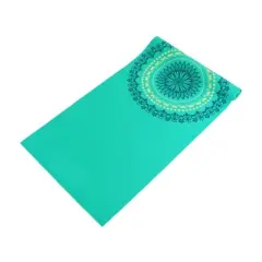 Toyzone World Cyan Green Mandala Pattern Yoga Mat