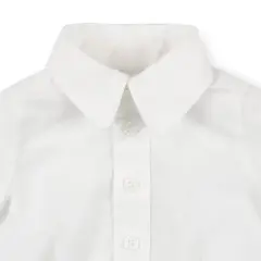 Hope & Henry Baby Short Sleeve Button Down Bodysuit, Infant