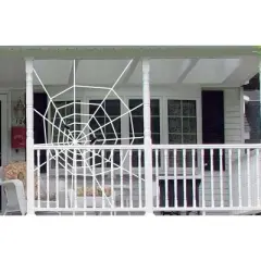 Northlight Spooky Spider Web Hanging Halloween Decoration - 80" - White