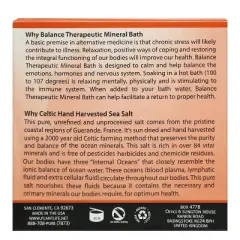 Balance Bath Salt Soak 3oz | Travel Size Mineral Soak for Emotional Wellness & Mental Clarity | Natural Aromatherapy | Plantlife