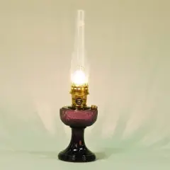 Aladdin Lincoln Drape Oil Lamp - Traditional Classic Indoor Oil or Kerosene Fuel Lamp, Bright White Light, Glass with Brass Trim