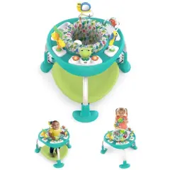 Bright Starts Bounce Bounce Baby 2-in-1 Activity Center Jumper and Table, Playful Pond