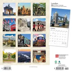 Browntrout 2024 Wall Calendar 12"x12" London