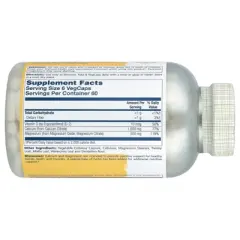 Solaray Cal-Mag Citrate with Vitamin D-2, 360 VegCaps