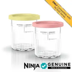 Ninja 2pk CREAMi Deluxe Pints and Lids
