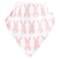 Hudson Baby Infant Girl Cotton Bib and Sock Set 5pk, Girl First Easter, One Size