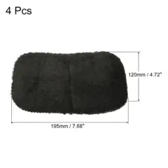 Unique Bargains Leather Boots Shoes Polishing Cleaning Shine Gloves 4 Pcs