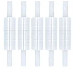 PSBM 30"x1000' 4 Rls 80 Ga Cast Extended Core Stretch Shrink Film Pallet Wrap, Clear