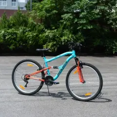 BAMCBASE 26 Inch Men's Mountain Bike, Dual Suspension, 21-Speed, Adult MTB