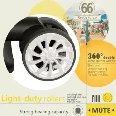 Coolife Luggage,Suitcase PC+ABS Spinner 24in Carry on (navy new, M(24in))