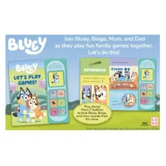Bluey: Let's Play Games! Sound Book - by Pi Kids (Board Book)