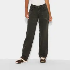 Women's Mid-Rise Straight Curvy Jeans - Wild Fable&trade;
