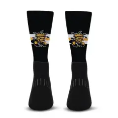 NCAA Wichita State Shockers Streak Team Color Crew Socks - L