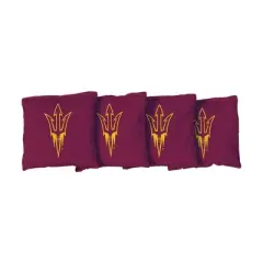 NCAA Arizona State Sun Devils Corn-Filled Cornhole Bags Red - 4pk