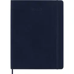 Moleskine 2023 Notebook Planner Weekly 18 Month XL Soft Cover Sapphire Blue