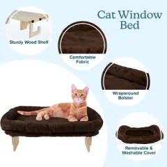 PETMAKER Cat Window Perch with Bolster