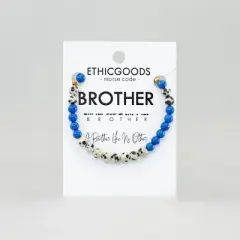 ETHIC GOODS Boy's 4mm Morse Code Bracelet MINI [BROTHER]