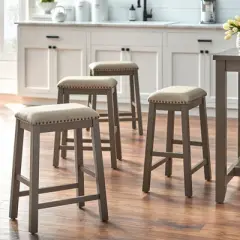 Set of 4 24" Tobias Counter Height Barstools - Lifestorey