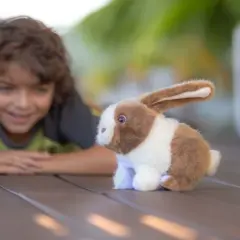 HearthSong - Happy Hopping Velvety Soft Plush Bunny for Kids