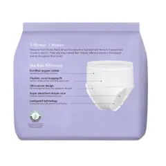 Rael Organic Cotton Overnight Period Underwear - Unscented - S/M - 10ct