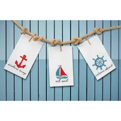 C&F Home Anchor French Knot Flour Sack Kitchen Towel