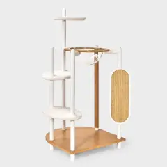 Cat Tree Tower - Cream - 50.25" - Boots & Barkley&trade;