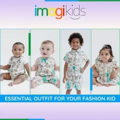 Disney Toy Story Cotton Gauze Matching Family Button Down Shirt Shorts Outfit Set Little Kid